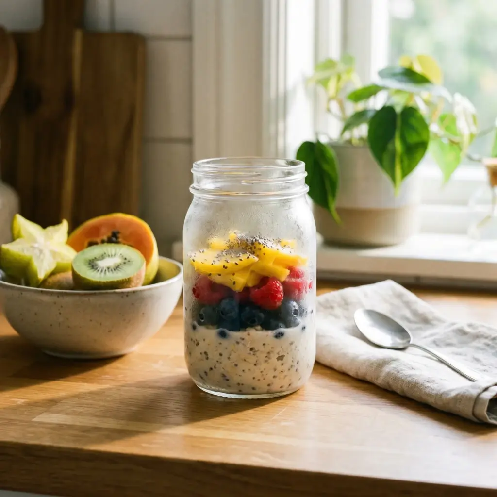 Chilling -Overnight -Fruit -Oatmeal