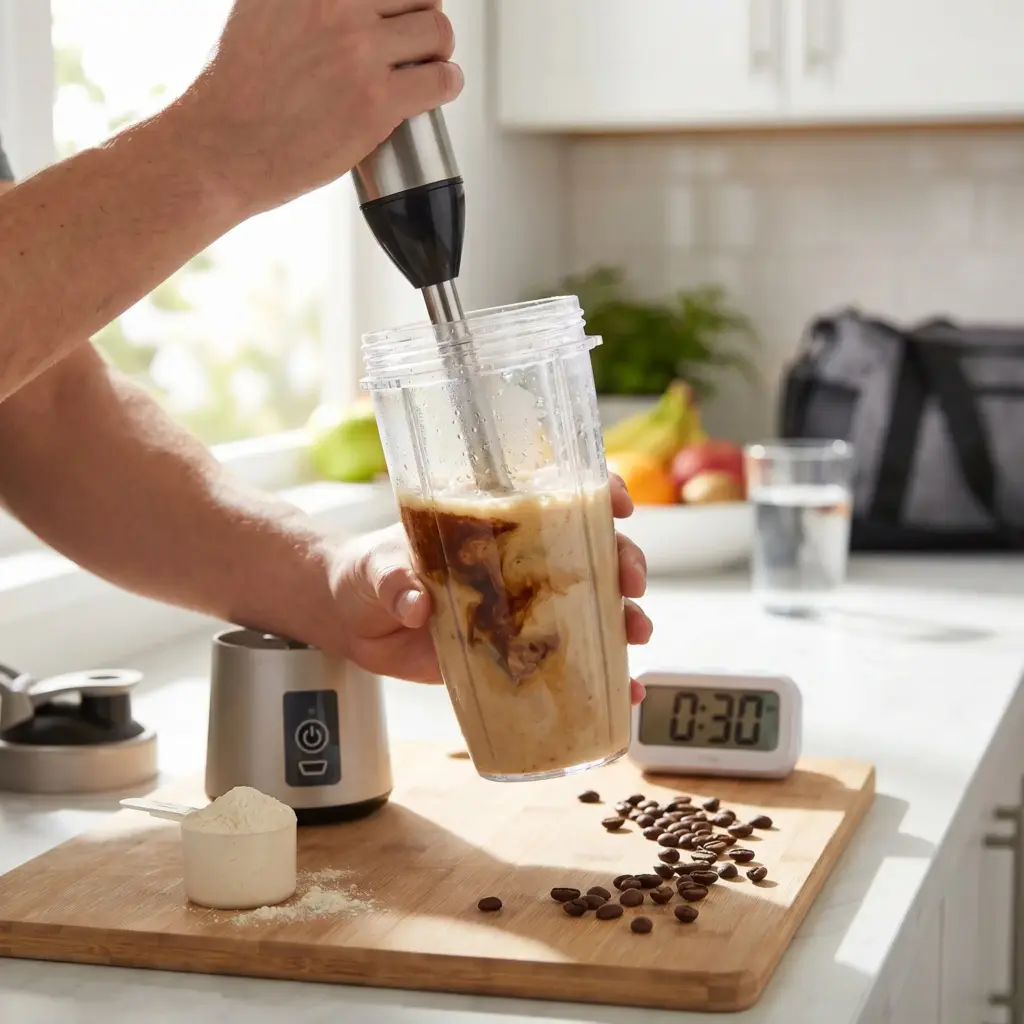Combining -Coffee- and -Protein- Shakes