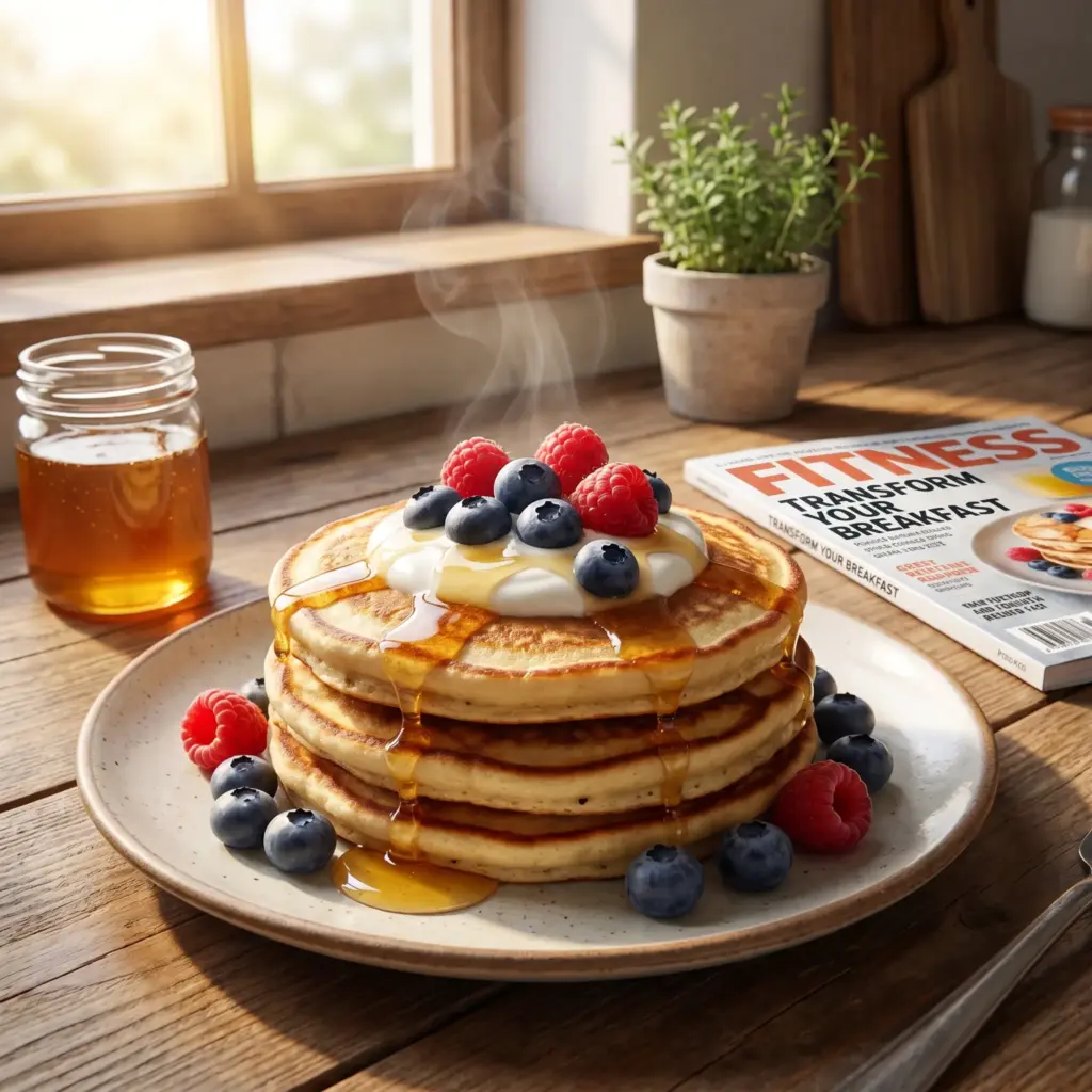 Whipping -Up -High- Protein- Pancakes