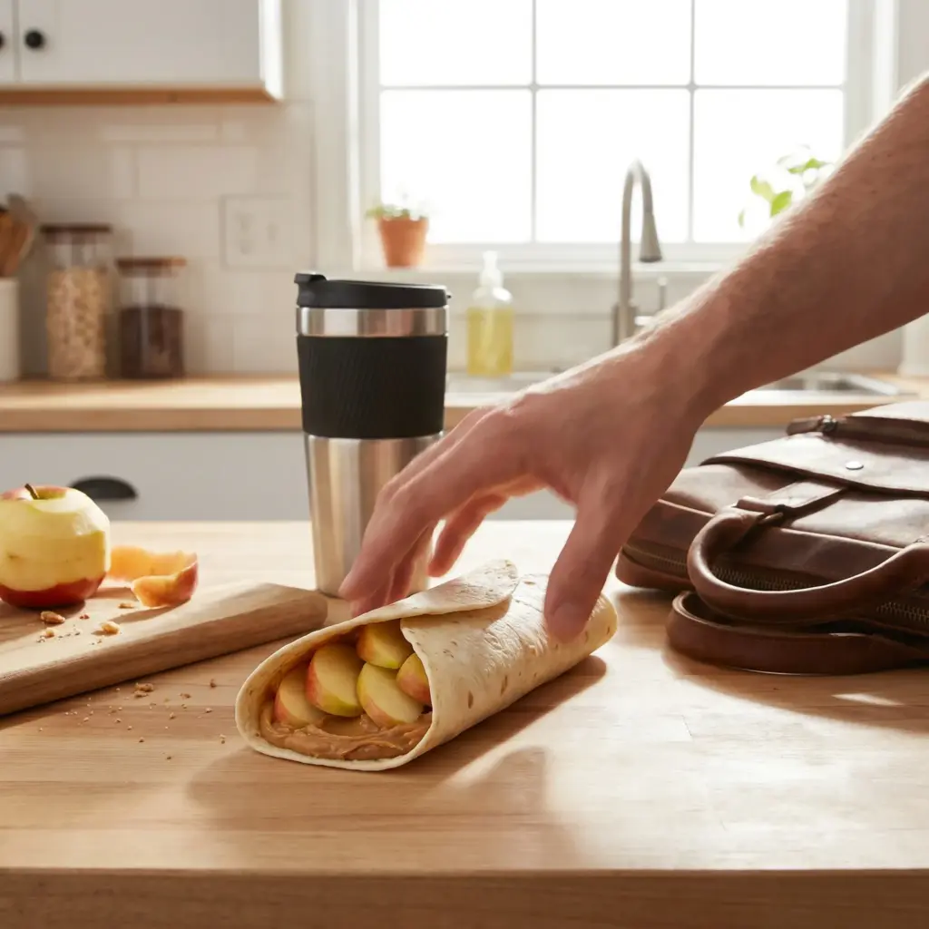Perfecting- the -Peanut -Butter -Apple- Wrap