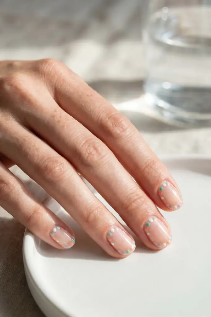 Micro -Polka- Dot -Borders